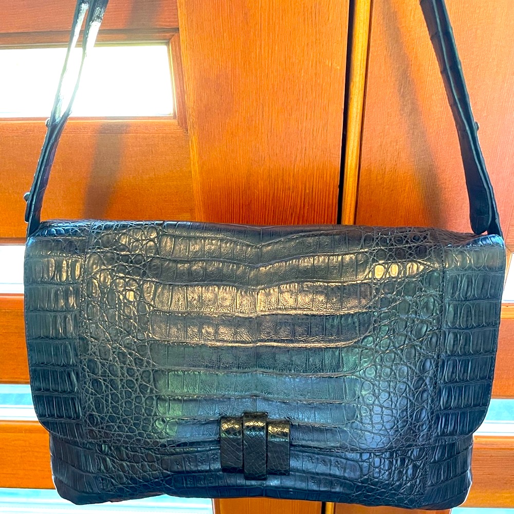 Nancy Gonzalez Crocodile Python Handbag